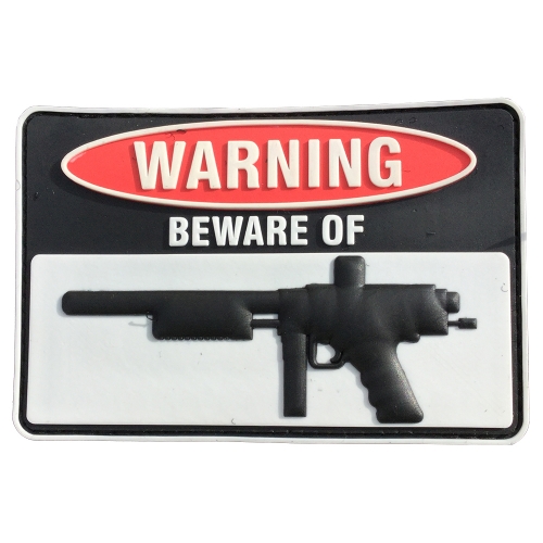 3D Rubber Patch: WARNING Beware of PUMP in the group Tactical Gear / Patches at Wizeguy Sweden AB (pw-223001)