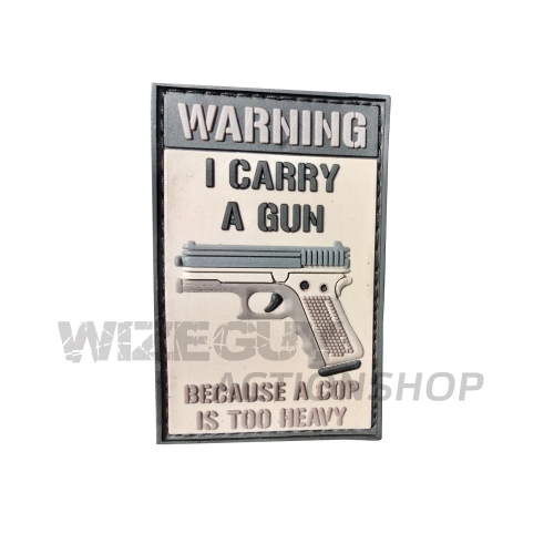 3D Rubber Patch: I carry a Gun. in the group Tactical Gear / Patches at Wizeguy Sweden AB (pw-950001)