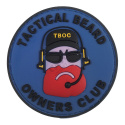 3D Rubber Patch: Tactical Beard Owners Club Black/Blue