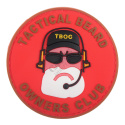 3D Rubber Patch: Tactical Beard Owners Club Red/Brown