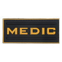 3D Rubber Patch: Medic Black/Yellow