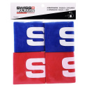 Swiss Arms Armbands 2 blue/2 red