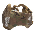 Metal Meshmask with cheek pads and ear protection Multicamo
