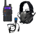 Complete PMR Radiokit with ear protection
