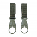 Molle water bottle ring 2-pack Green